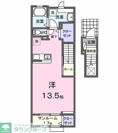 ヒルズ山王林の物件間取画像